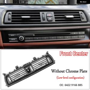 BMW RHD LHD 最前列風左中央右 エアコン 吹き出し口 パネル クローム プレート 5シリーズ F10 F18 - Without Chrome Plate
