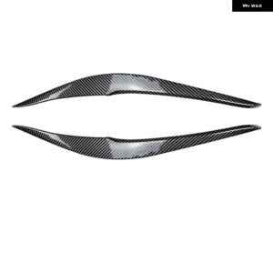 BMW ヘッドライト アイブロウ トリム 2シリーズ F22 F23 M スポーツ 2014-2021 フロント ヘッドライト ランプカバー ステッカー ヘッドランプ 眉蓋 - Carbon Fiber Look
