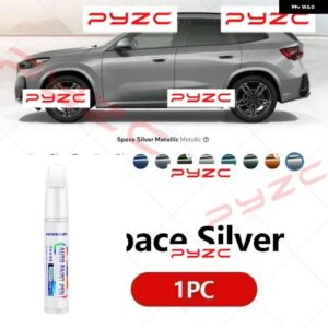 BMW 2018-2025 X7 G07 XDRIVE ペイント タッチアップ ペンキット - スクラッチ修復車スクラッチリムーバー ブラシ付き DIY オートアクセサリー - Space Silver