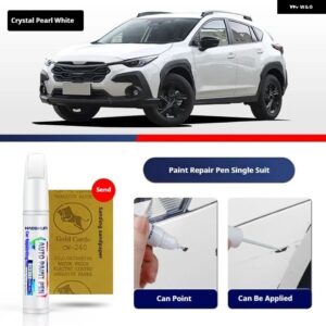 スバル ペイントペン用品 アクセサリー 塗装スクラッチ修復 スクラッチリムーバーペイントリペアセット - Crystal　Pearl　White
