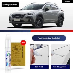 スバル ペイントペン用品 アクセサリー 塗装スクラッチ修復 スクラッチリムーバーペイントリペアセット - Shining　Ice　Silver