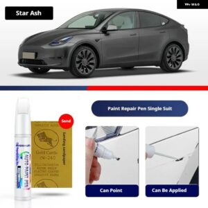 テスラ モデルY ペイントタッチアップペンキット ペイントスクラッチリペア スクラッチリムーバーペイントリペアセット自動車アクセサリー - Star Ash