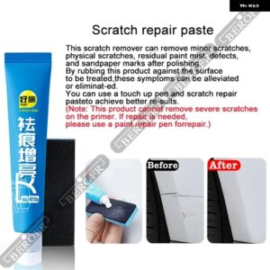 テスラ モデルY ペイントタッチアップペンキット ペイントスクラッチリペア スクラッチリムーバーペイントリペアセット自動車アクセサリー - Scratch Wax