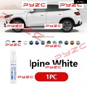 BMW X1 ペイントスクラッチ修復ペンキット 2009-2025 E84 F48 F49 U11 SDRIVE XDRIVE ブラックホワイトタッチアップ DIY カーアクセサリー - Alpine White