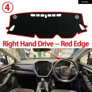 スバル ダッシュボード カバー パッド インプレッサ GU 2023-2025 カーアクセサリー ダッシュボード サンシェード ANTO-UV - right　hand　red　edge