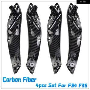 BMW インテリアドアハンドル F30 F31 F32 F34 F36 F80 F82 3 4シリーズ 3GT ABS インテリアドアハンドル プル カバー - F34 F36-4PCS
