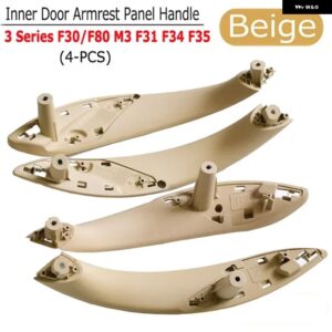 BMW インテリアドアハンドル F30 F31 F32 F34 F36 F80 F82 3 4シリーズ 3GT ABS インテリアドアハンドル プル カバー - Beige-4pcs-A