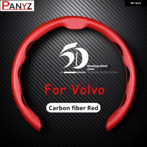 ボルボ カーボン柄 ステアリングホイール カバー XC40 XC60 XC90 S60 S90 S80 C30 V40 V60 V70 V90 カーアクセサリー - For Volvo6