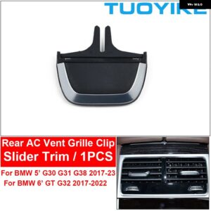 BMW リア エアコン AC ベント グリル カバー SILDER アウトレット クリップリペアキット フル アセンブリ 5 6シリーズ GT G30 G31 G38 G32 - Rear AC Clip 1PCS