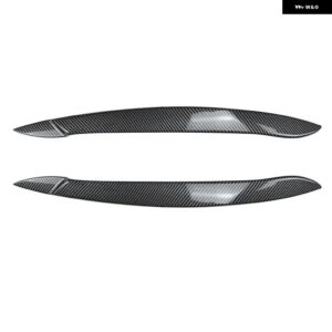 BMW X5 E70 30I 35I 48I 50I 40D 30D M50D 2006-2013 ヘッドライト ステッカー カバー カバー トリム アイブロウ 外装 アクセサリー - CARBON LOOK