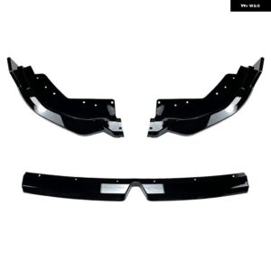 BMW 3シリーズ G20 G21 LCI M スポーツ 320I 325I 2023+ フロント バンパー スポイラー リップカーボンルック/グロスブラックロワースプリッターブレード - Glossy Black