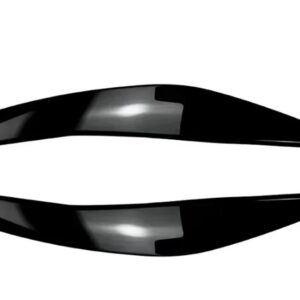 BMW 5シリーズ F10 F11 2011-2014 ヘッドライト アイブロウフロント ヘッドランプ トリム カバー ステッカー カー スタイリング - black
