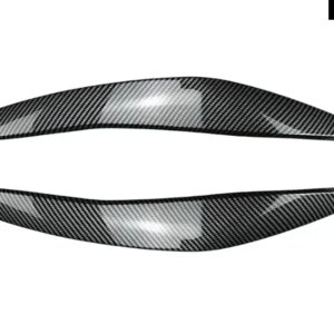 BMW 5シリーズ F10 F11 2011-2014 ヘッドライト アイブロウフロント ヘッドランプ トリム カバー ステッカー カー スタイリング - Carbon Fiber