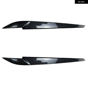 BMW 2個 ヘッドライト 眉 X5 X6 F15 F16 2014-2018 プラスチック ヘッドランプ 装飾 アクセサリー - CARBON LOOK
