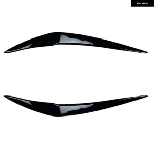 BMW ヘッドライト アイブロウ トリム 1シリーズ F20 F21 2015-2019 ハッチバック 116I 118I 120I 125I M135I M140I ヘッドランプ ヘッドランプ - Glossy black