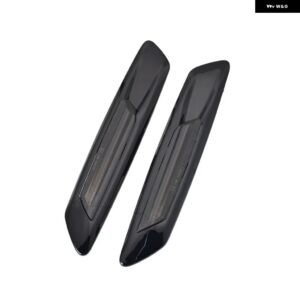 BMW 2個ウインカー 1 3 5シリーズ LED ダイナミックサイドマーカー ウィンカーライト F30 E90 E91 E92 E93 E46 E60 E61 F10 スタイル - Bright Black