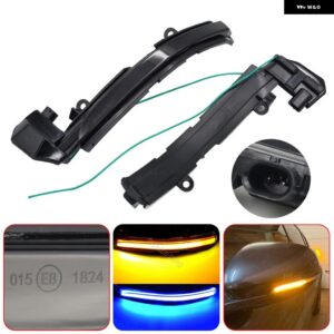 ジャガー 2個 サイド ウイング バックミラー XE XF XJ F-TYPE XK XKR I-PACE X250 X260 X760 X351 - Dynamic Blue Yellow
