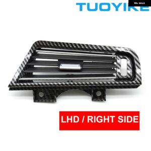 BMW LHD カーボン AC エアコン ベント グリル アウトレット カバー フレーム 交換 5シリーズ F10 520 521 523 525 528 530 2010-17 - CarbonFront Right