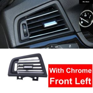 BMW LHD カーボン AC エアコン ベント グリル アウトレット カバー フレーム 交換 5シリーズ F10 520 521 523 525 528 530 2010-17 - Front Left