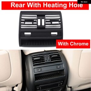BMW LHD カーボン AC エアコン ベント グリル アウトレット カバー フレーム 交換 5シリーズ F10 520 521 523 525 528 530 2010-17 - Rear With Heat Holes
