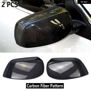 BMW バックミラー カバー キャップ カーボン / ブラック 5シリーズ E60 E61 E63 E64 2004-2008 520I 525I 528I 528XI 530I - Carbon fiber pattern