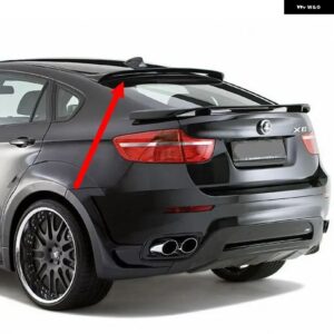 BMW X6 Xシリーズ X6 E71 2014-16 ABS 素材リア スポイラー テール トランク ウイング ブーツ リップモールディング - Pearl White