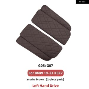 BMW 2個 中央 アームレスト ボックス コンソール カバー オート スタイリング アクセサリー SERIES5 G30 G38 F10 F11 F18 F15 F16 G05 G07 X5X6X7 LHD - G05 G07 Brown