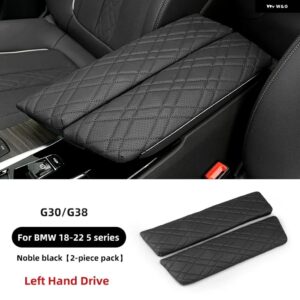 BMW 2個 中央 アームレスト ボックス コンソール カバー オート スタイリング アクセサリー SERIES5 G30 G38 F10 F11 F18 F15 F16 G05 G07 X5X6X7 LHD - G30 G38 Black