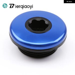 BMW G310R G310GS アクセサリー オートバイ エンジン プラグカバー キャップ /G310GS アルミフード装飾カバー 2017 2018 2019 - Blue