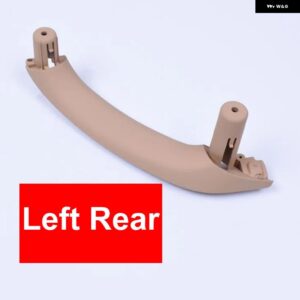 BMW LHD RHD 本革ブラック車 フロントリア 左/右 インテリアドアハンドル インナー パネル プル トリム カバー X3 X4 F25 F26 - Beige-Rear Left