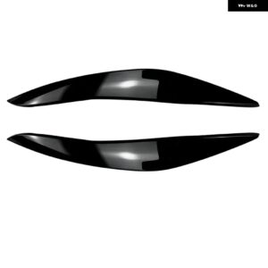 BMW 2個 ABS グロス邪悪な ヘッドライト アイブロウ F10 F11 5シリーズ 520I 520D 523I 525D 525I 530I 530D M550I M5 2010-2016 - Pre-Lci 2010-20143