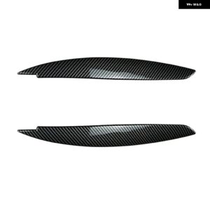 BMW 1シリーズ E81 E82 E87 E88 2004-2011 ヘッドライト アイブロウ ヘッドランプ カーボンルック ヘッドライト ランプカバー 眉 トリム - Carbon Fiber Look
