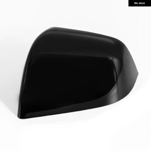 テスラ 左 + 右リアビューサイドミラー カバー キャップグロスブラック モデルY 2017-23 アクセサリー - Left 1PC