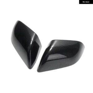 テスラ カーボンバックミラー ハウジング バックミラー プロテクター カバー 装飾 - Carbon fiber 3