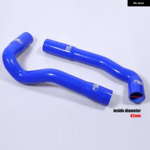 BMW シリコンクーラント ラジエーター ホースキット E36 325I/328I/330I/M3 1992-1997 シリコンクーラントホース ブルー レッド ブラック 2ピース 42MM - Blue