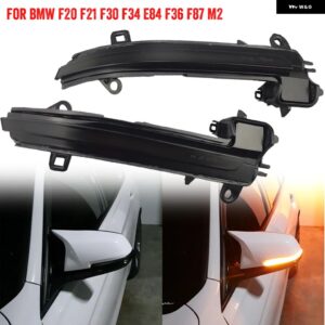 BMW 2個 LED バックミラー 表示フラッシュダイナミックステアリング信号 1 3シリーズ F20 F21 F30 F31 F34 2012-2017 - Yellow