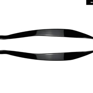 BMW ヘッドライト トリム ランプアイブロウ ヘッドライト カバー トリム 装飾 5シリーズ F10 F11 2015 2016 2017 アクセサリー - black