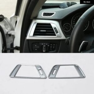 カーセンター コンソール マルチメディア フレーム トリム ABSクローム BMW 3 4シリーズ3シリーズGT F30 F36 316 318 320 2013-2019カーアクセサリー - Green