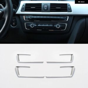 カーセンター コンソール マルチメディア フレーム トリム ABSクローム BMW 3 4シリーズ3シリーズGT F30 F36 316 318 320 2013-2019カーアクセサリー - Center Mode Frame