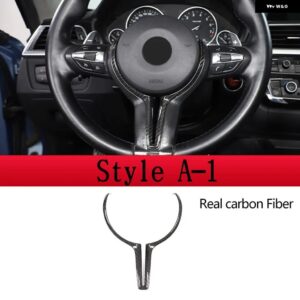 BMW F20 F22 F21 F30 F32 F33 F36 F06 F12 F13 X5 F15 X6 F16 Mスポーツ カーボン ステアリングホイール トリム カーアクセサリー - Style A -1