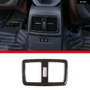 BMW X1 F48 X2 F47 2016-21 ABSカーボンカーリアロー エアコン エア アウトレット フレーム 装飾 ステッカー カーアクセサリー - A Carbon Fiber