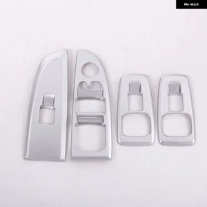 BMW 7シリーズ G11 G12 730LI 740LI 2016-2017 カーアクセサリー ABSカーボン ウィンドウリフトスイッチ ボタン フレーム カバー トリム - Silver