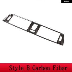 カーボン スタイル BMW 3シリーズ F30 2013-2018 ABS プラスチック エアコン ベント フレーム トリム アクセサリー - Style B carbon fiber