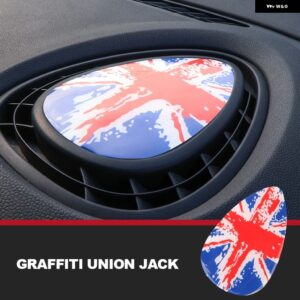 MINI COOPER F54 F55 F56 3D ステッカー ダッシュボード パネル 内装 通気口 排気口 車 装飾 自動車 スタイリング アクセサリー - Graffiti Union Jack
