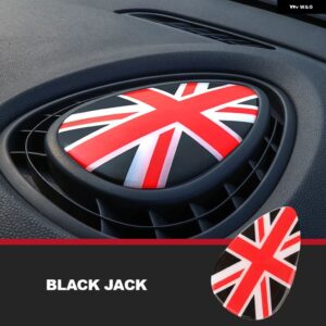MINI COOPER F54 F55 F56 3D ステッカー ダッシュボード パネル 内装 通気口 排気口 車 装飾 自動車 スタイリング アクセサリー - Black Jack