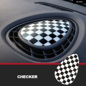 MINI COOPER F54 F55 F56 3D ステッカー ダッシュボード パネル 内装 通気口 排気口 車 装飾 自動車 スタイリング アクセサリー - Checker