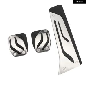車用ペダルカバー BMW F30 F31 316I 318D 320I 328I 335I F20 F21 1 2 3シリーズ ブレーキ アクセル 燃料 フットレスト ペダル RHD - 3Pcs MT Without Rest