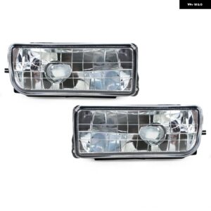 車用フロント バンパー フォグライト アセンブリ フォグランプ ドライビングランプ BMW 3シリーズ E36 318 320 323 325 328I 1992-1998 63178357389 - Transparent-1Pair