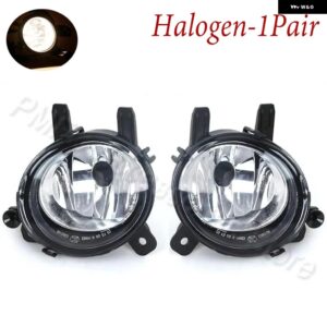 フロント バンパー フォグランプ ドライビングライト 電球 付き BMW 3シリーズ F30 F31 F34 F35 2012 - 15-2019 63177248911 63177248912 - Halogen-1Pair