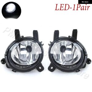 フロント バンパー フォグランプ ドライビングライト 電球 付き BMW 3シリーズ F30 F31 F34 F35 2012 - 15-2019 63177248911 63177248912 - LED-1Pair